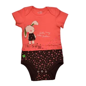 بادی آستین کوتاه نوزادی شابن طرح بانی کد 02