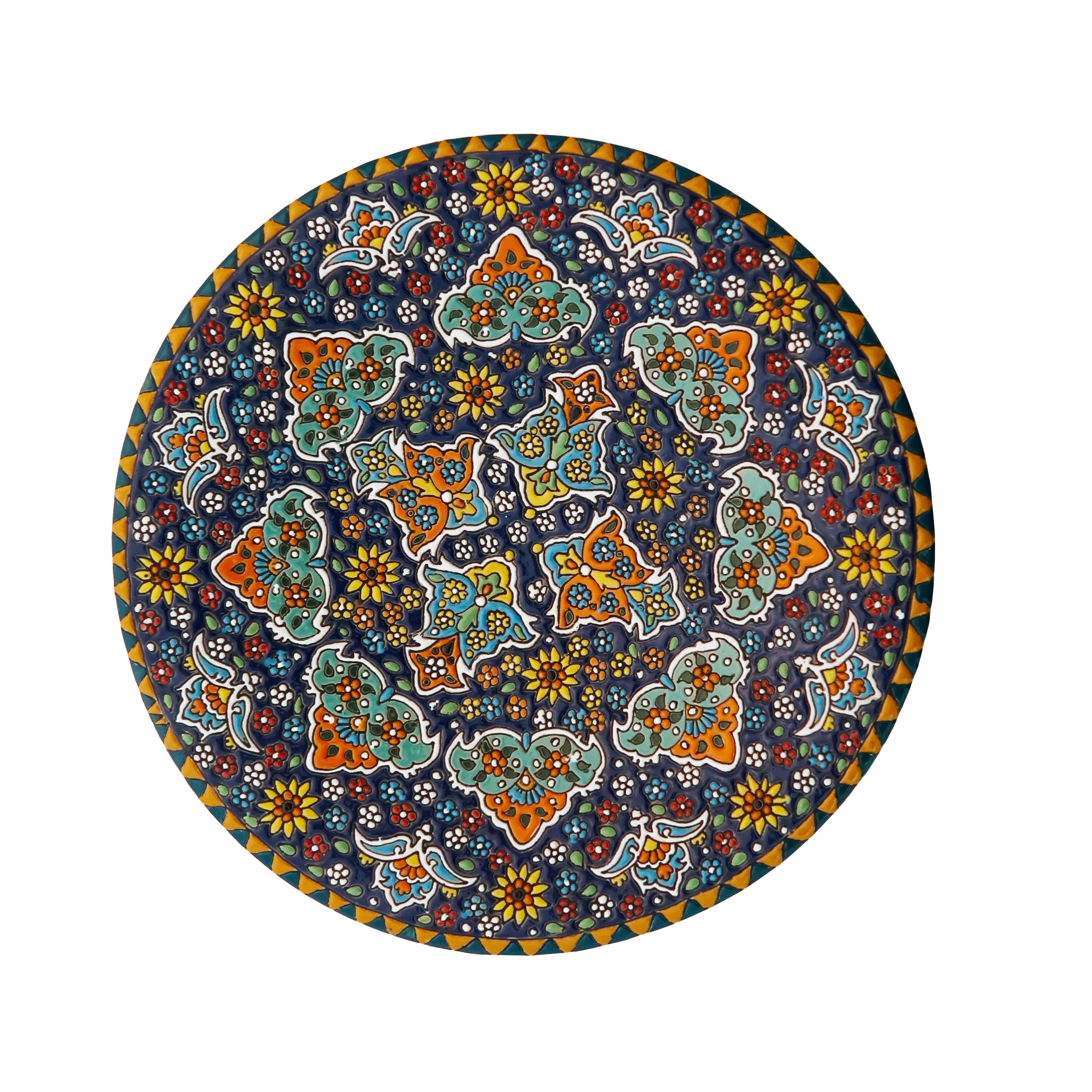 بشقاب میناکاری مدل Plt-c-DB37-30