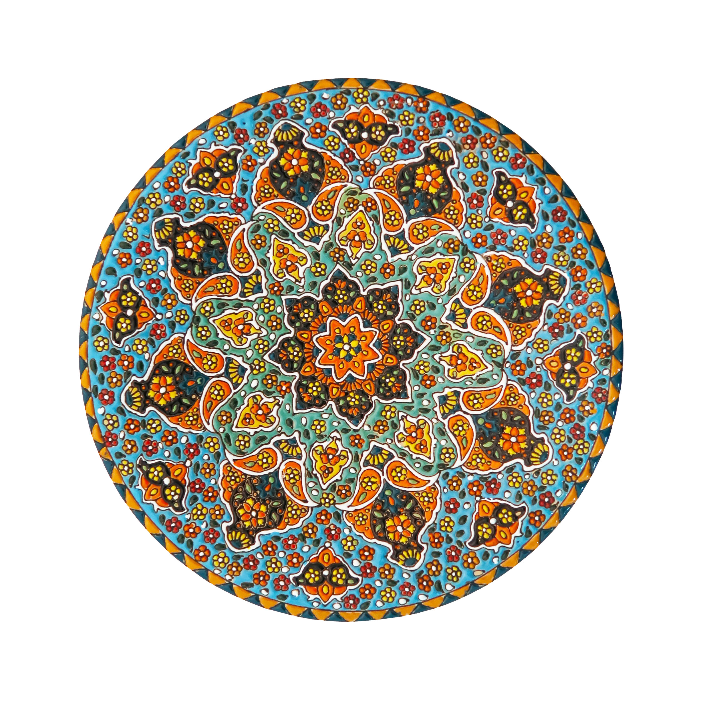 بشقاب میناکاری مدل Plt-c-B39-30
