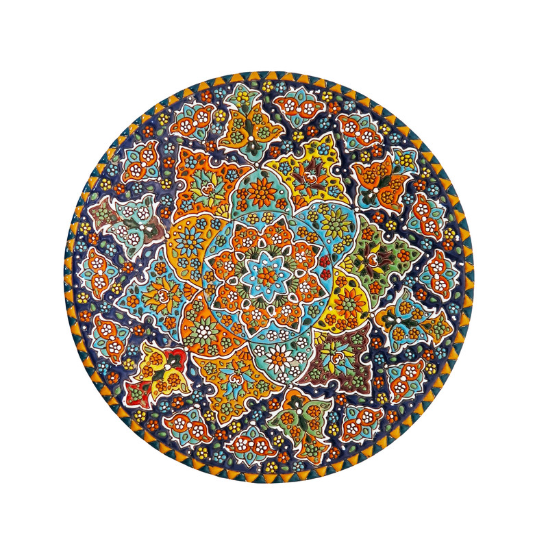 بشقاب میناکاری مدل Plt-c-DB40-30