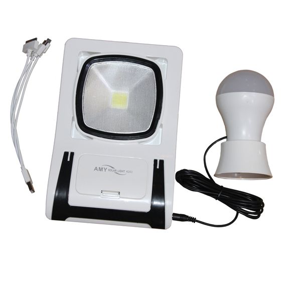 چراغ قوه خورشیدی و پاور بانک مدل A202