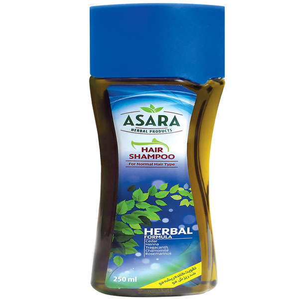 شامپو مو آسارا مدل Herbal کد 1 حجم 250 میلی لیتر