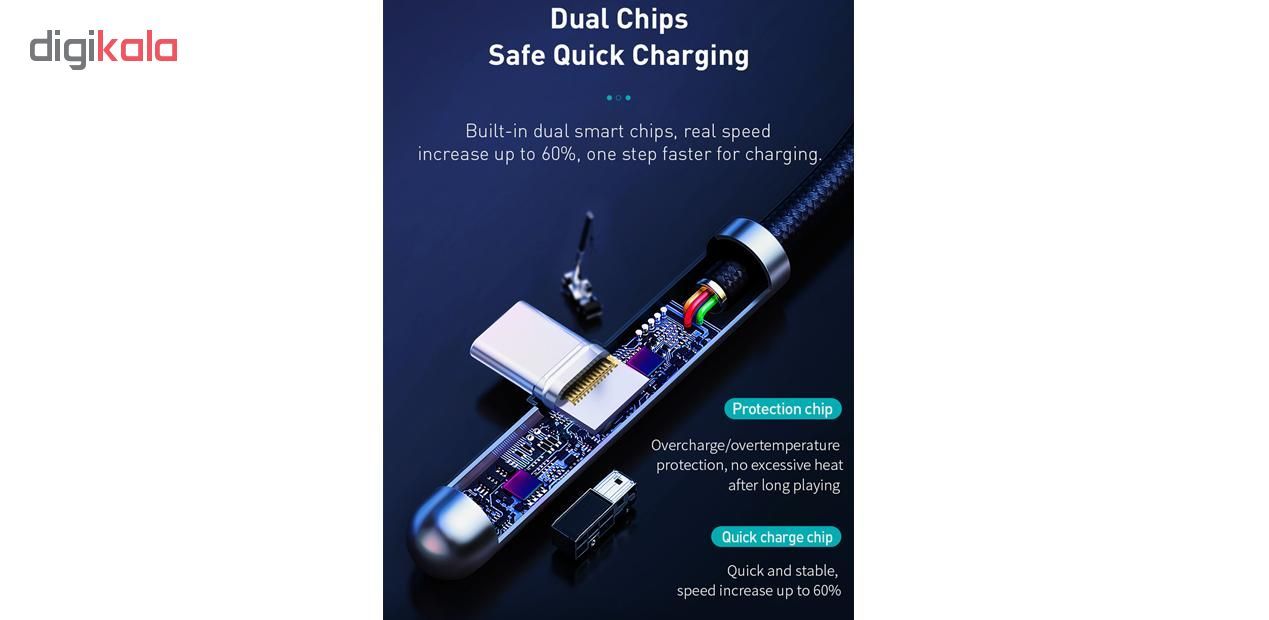 کابل تبدیل USB به USB-C باسئوس مدل CAT7C-C طول 2 متر main 1 5