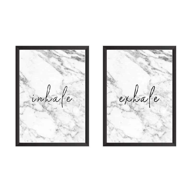 تابلو وینا مدل Inhale Exhale مجموعه 2 عددی