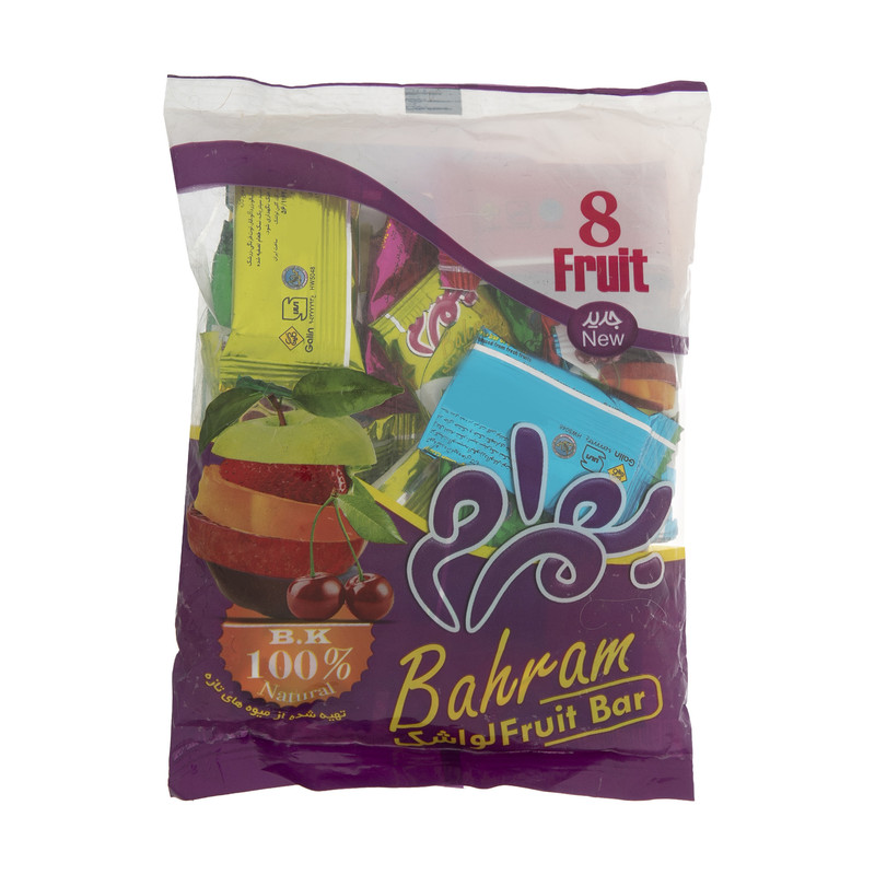 لواشک پذیرایی گلین با طعم هشت میوه مقدار 250 گرم