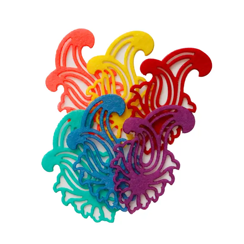 الگو نمد طرح بته جقه مدل ON2001 بسته 6 عددی