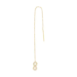 گوشواره طلا 18 عیار زنانه میو گلد مدل EG188