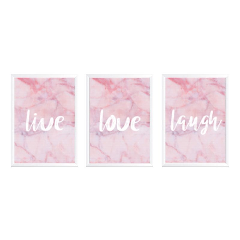 تابلو وینا مدل Live Love Laugh  مجموعه 3 عددی
