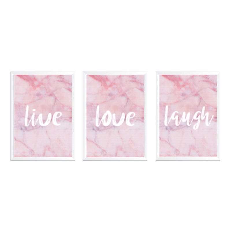 تابلو وینا مدل Live Love Laugh مجموعه 3 عددی تابلو وینا مدل Live Love Laugh مجموعه 3 عددی