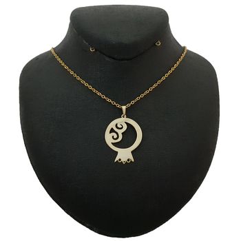 گردنبند نقره زنانه ترمه 1 طرح انار کد e57