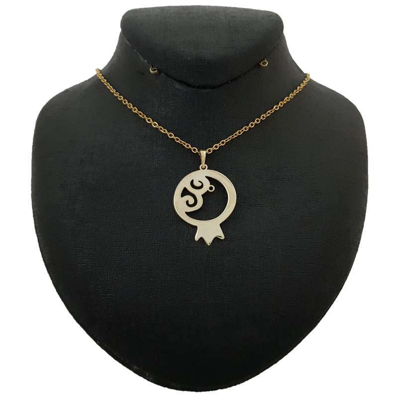 گردنبند نقره زنانه ترمه 1 طرح انار کد e62 گردنبند نقره زنانه ترمه 1 طرح انار کد e62