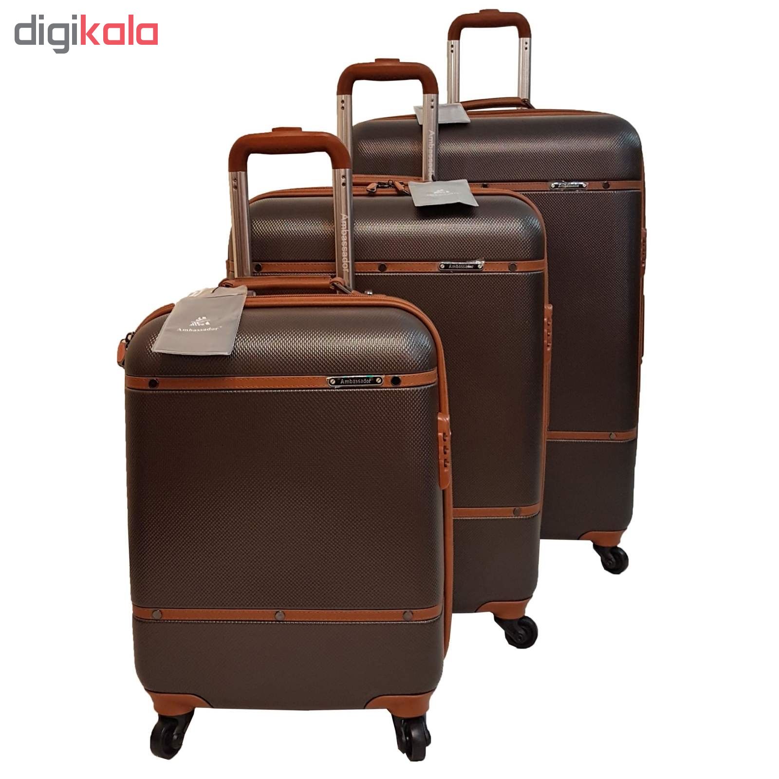 مجموعه 4 عددی چمدان امباسادور مدل AM4