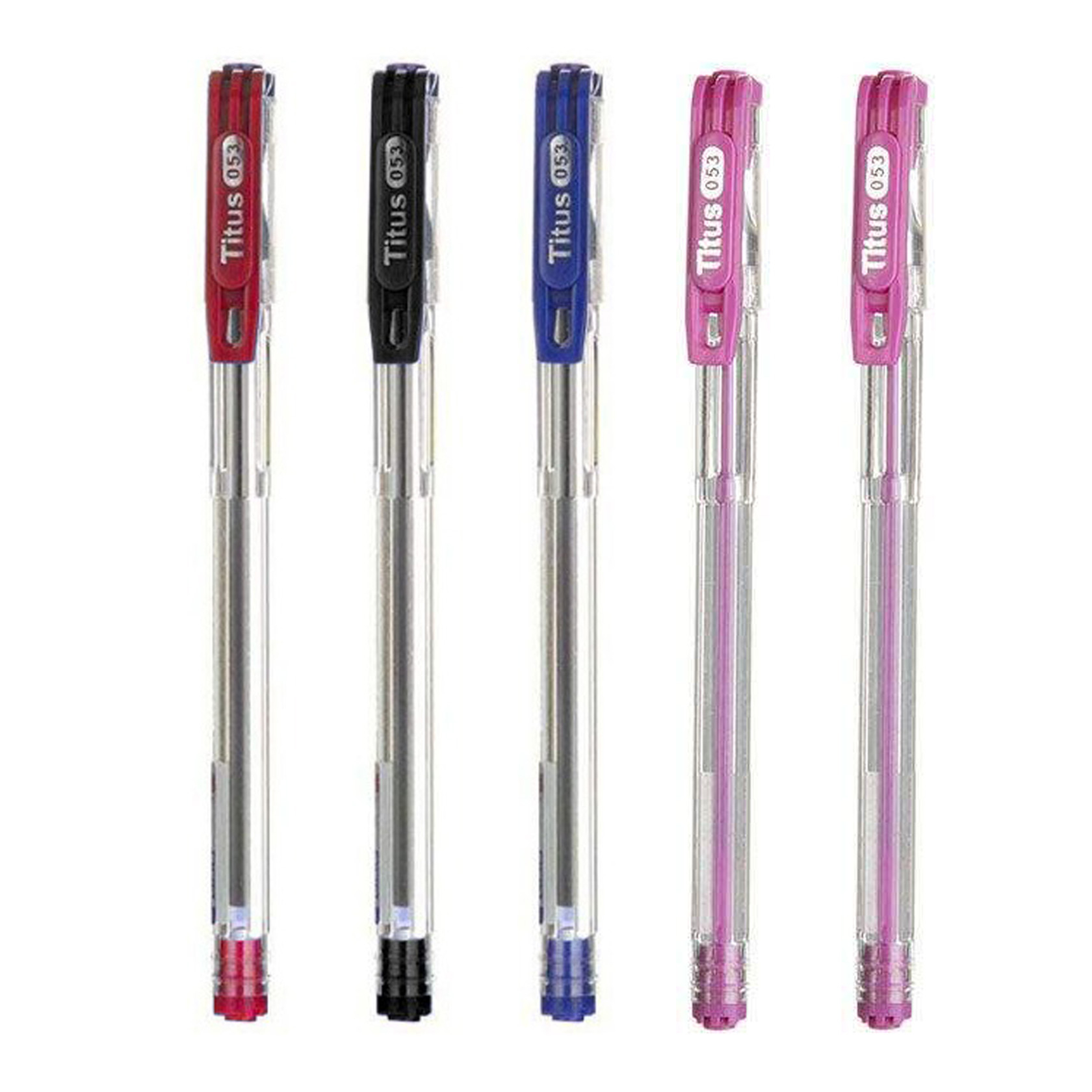 خودکار تیتوس مدل T053- Colorful بسته 5 عددی 