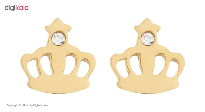 گوشواره زنانه مدل تاج کد 07