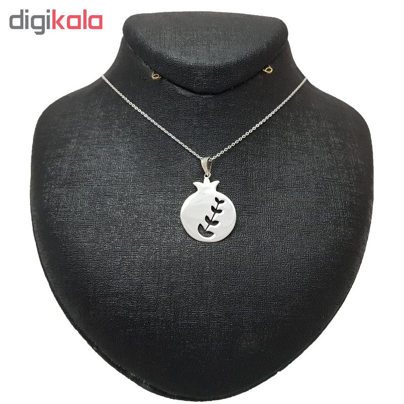 گردنبند نقره زنانه ترمه 1 طرح انار کد e44