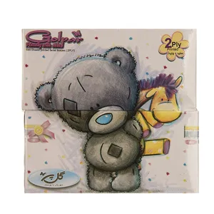 دستمال کاغذی گل پر مدل Little Bear - بسته 2 عددی