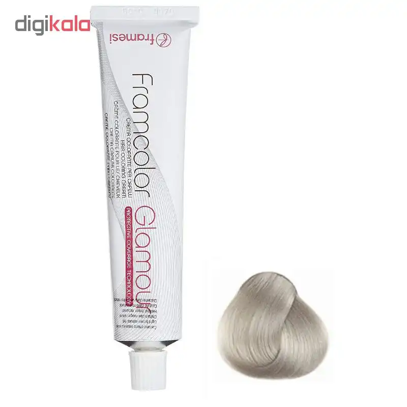 رنگ مو فرامسی مدل glamour شماره 10.62 حجم 100 میلی لیتر رنگ بلوند یخی بسیار روشن
