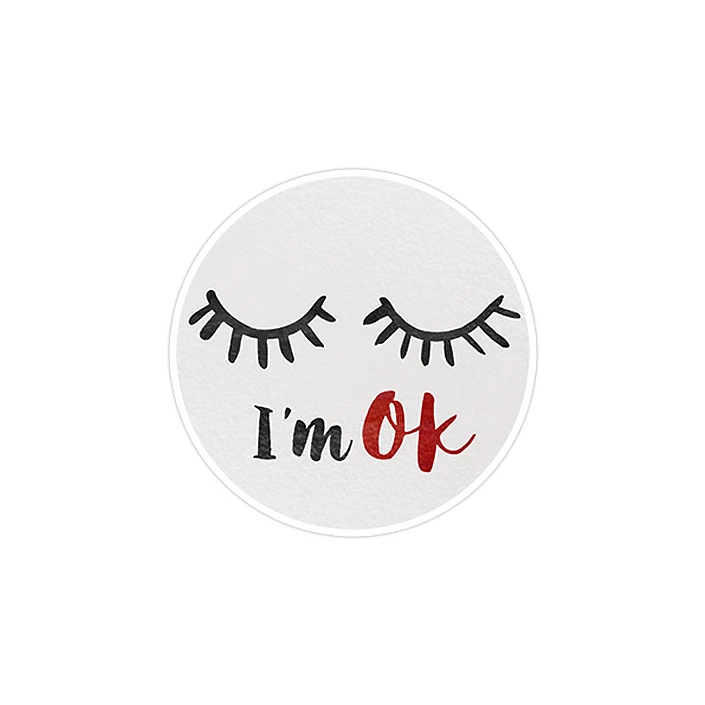 استیکر لپ تاپ ماسا دیزاین طرح i am ok مدل STK503