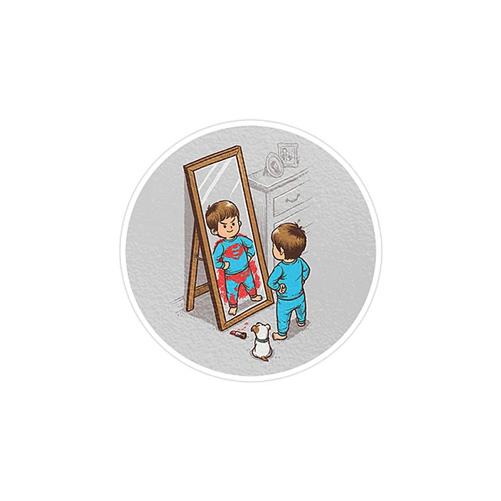 استیکر لپ تاپ ماسا دیزاین طرح superman مدل STK523