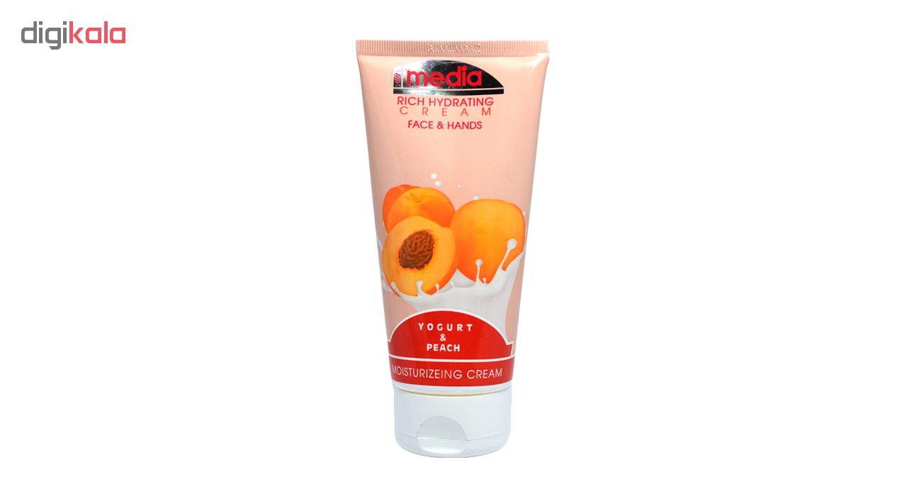 کرم مرطوب کننده مدیا مدل Yogurt & Peach حجم 200 میلی لیتر