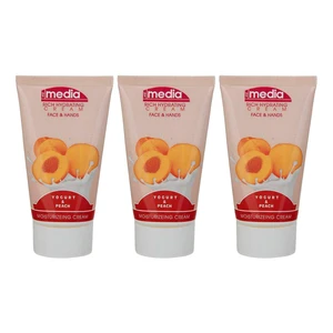 کرم مرطوب کننده مدیا مدل Yogurt & Peach حجم 200 میلی لیتر مجموعه 3 عددی