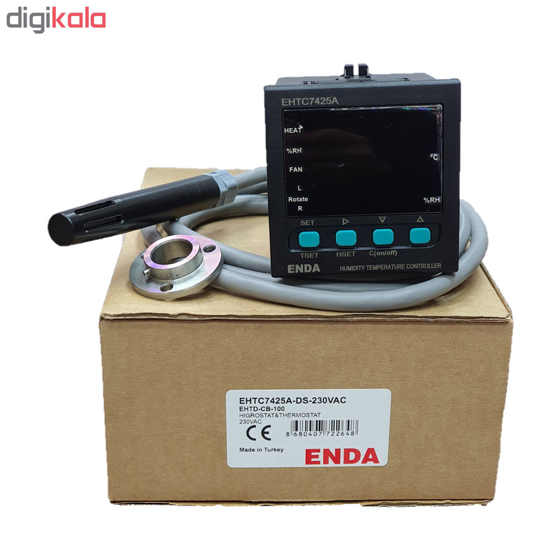 کنترلر دما و رطوبت اندا مدل EHTC7425A-DS-230VAC