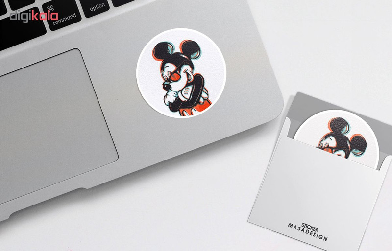 استیکر لپ تاپ ماسا دیزاین طرح Mickey Mouse مدل STK538