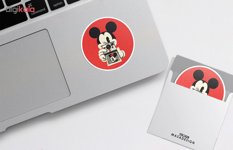 استیکر لپ تاپ ماسا دیزاین طرح Mickey Mouse مدل STK539