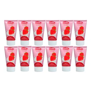 کرم مرطوب کننده مدیا مدل YUGURT & STRAWBERRIES حجم 75 میلی لیتر مجموعه 12 عددی