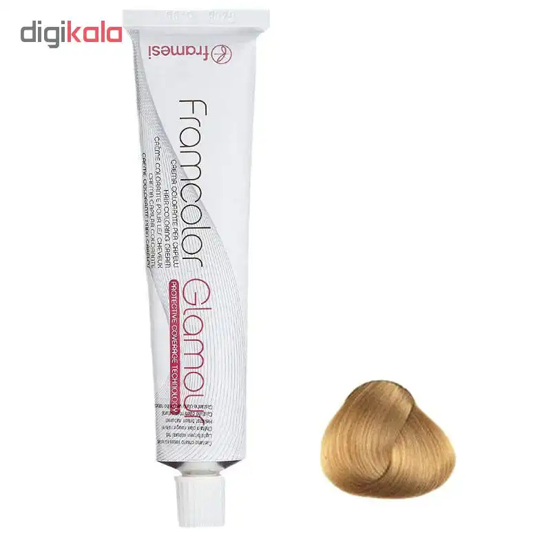 رنگ مو گلامور فرامسی شماره 12.3 حجم 100 میلی لیتر رنگ طلایی بسیار روشن