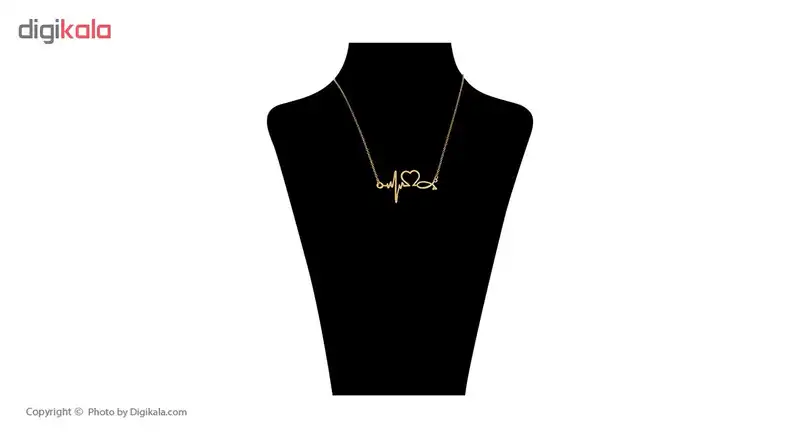 گردنبند زنانه طرح ضربان قلب کد 42