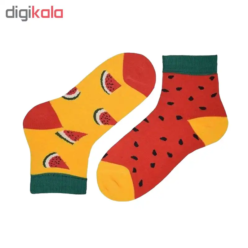 جوراب دخترانه طرح هندوانه