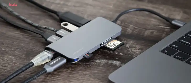 هاب 8 پورت USB-C مومکس مدل DHC6A