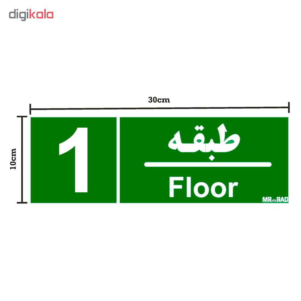 تابلو نشانگر مستر راد طرح شماره طبقه واحد 1تا 5 کدTHG001 بسته 5 عددی