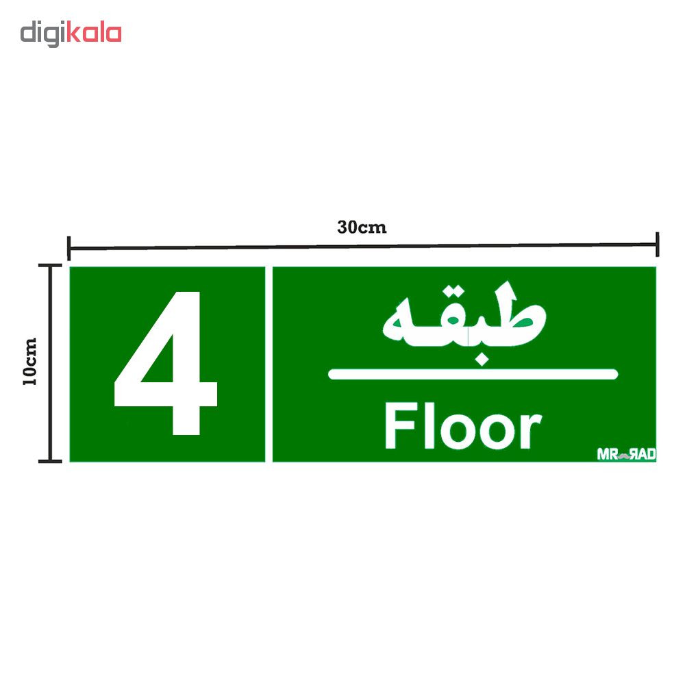 تابلو نشانگر مستر راد طرح شماره طبقه واحد 1تا 5 کدTHG001 بسته 5 عددی