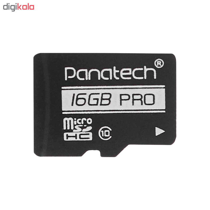 کارت حافظه‌ microSDHC پاناتک مدل bk کلاس 10 استاندارد UHS-I سرعت 30MBps ظرفیت 16 گیگابایت