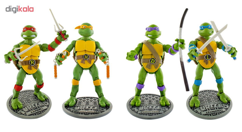 اکشن فیگور مدل لاک پشتهای نینجا مدل T4 بسته 4 عددی