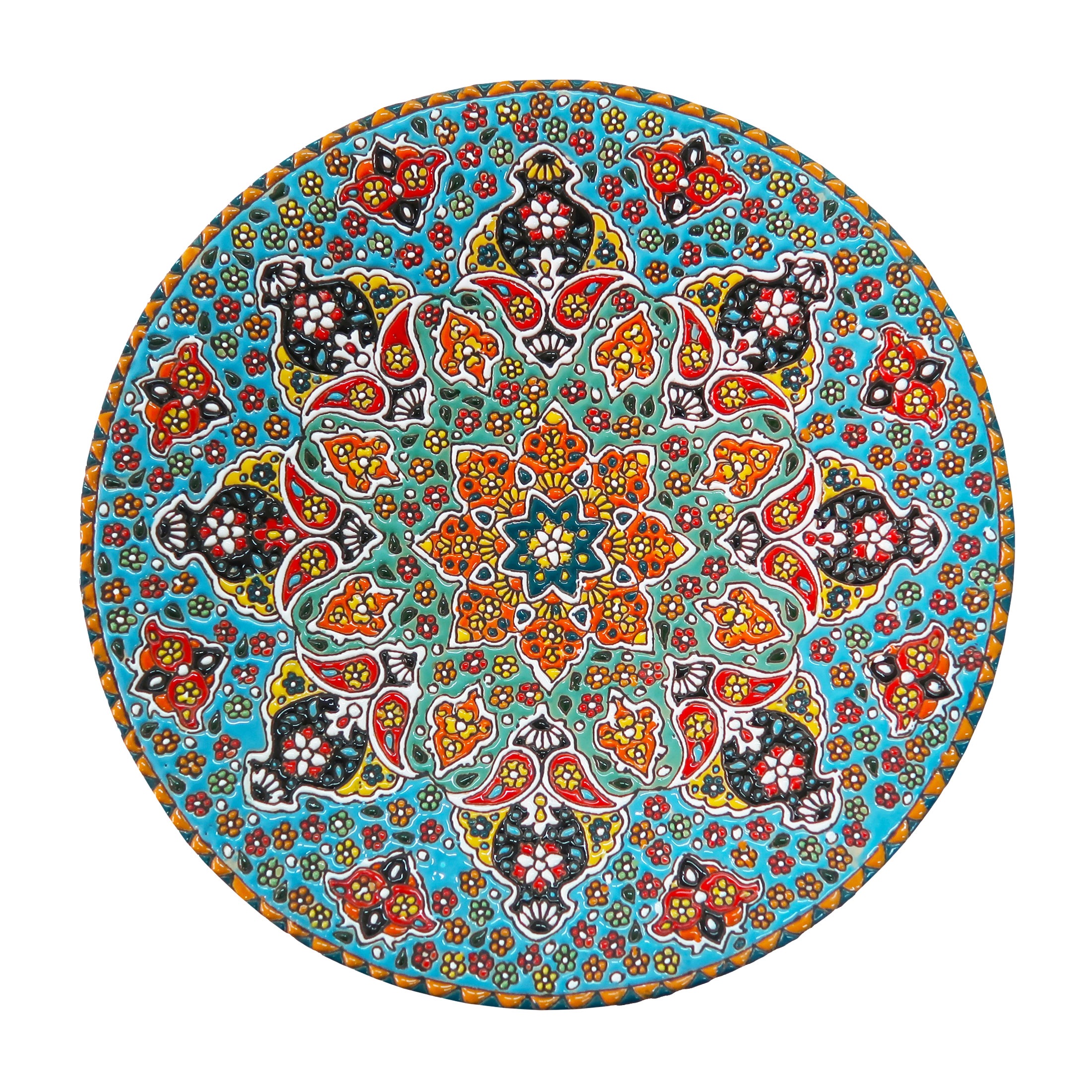 بشقاب میناکاری مدل Plt-c-LB48-30
