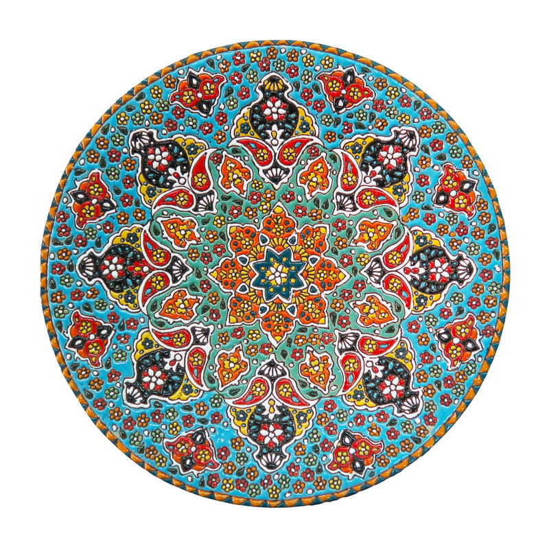 بشقاب میناکاری مدل Plt-c-LB48-30