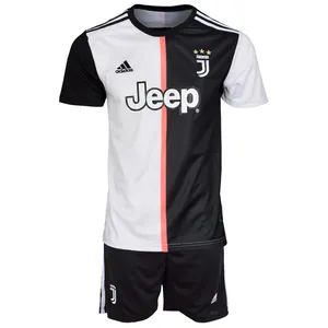 ست پیراهن و شورت ورزشی مردانه طرح یوونتوس مدل 20-2019