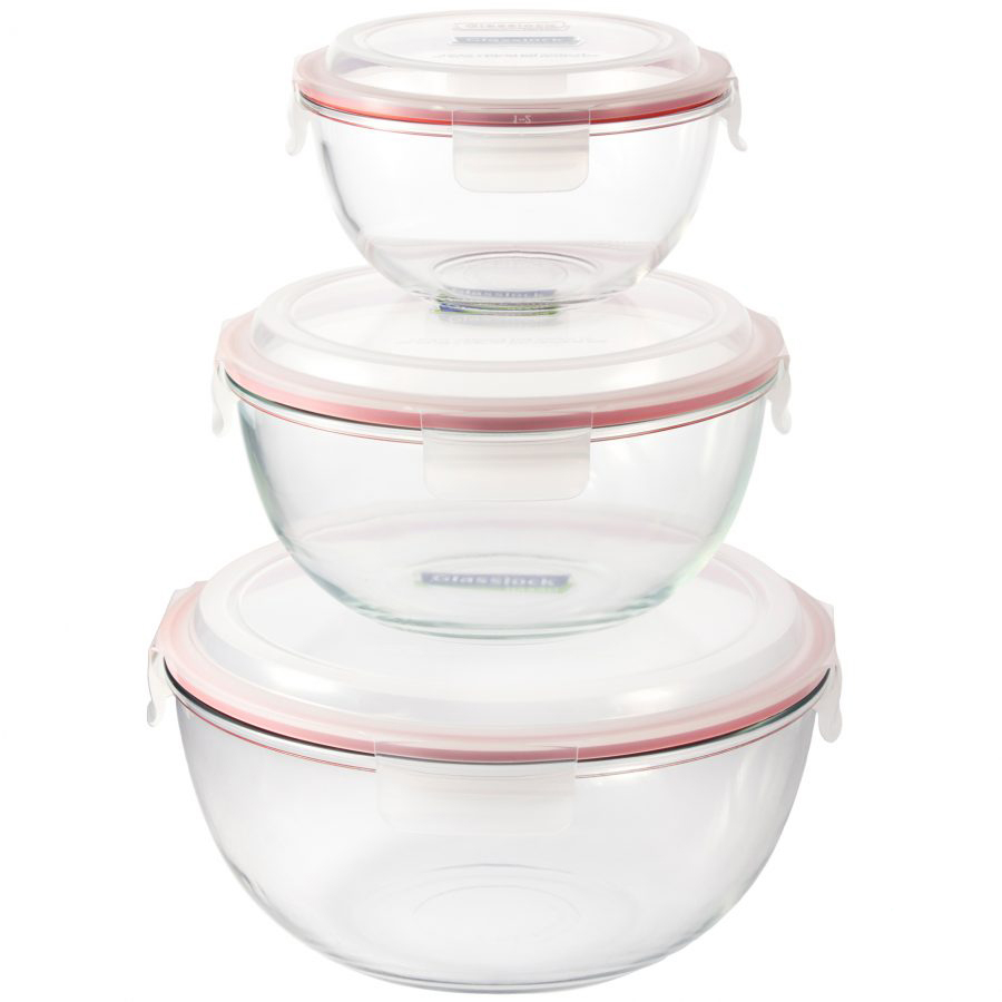 ظرف نگهدارنده گلس لاک مدل MCBC SET مجموعه 3 عددی