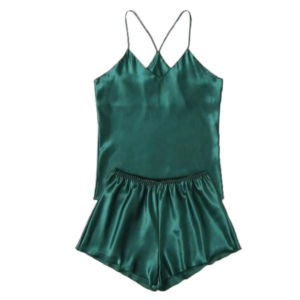 لباس خواب زنانه کد T-870 رنگ سبز