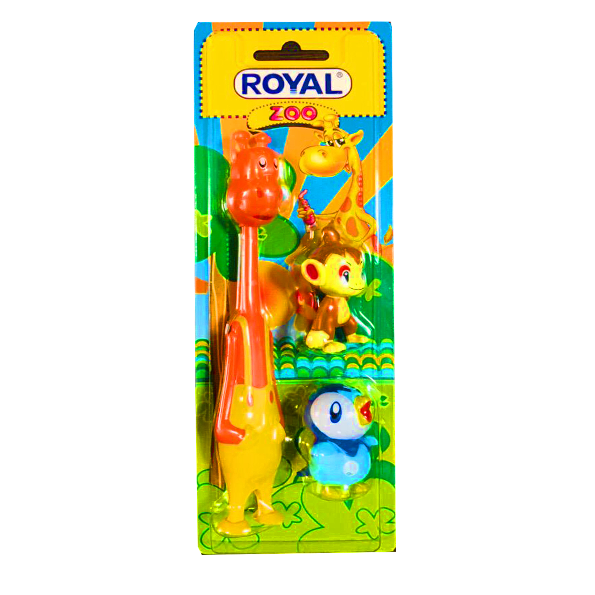 مسواک رویال طرح ZOO با برس نرم کدM-P