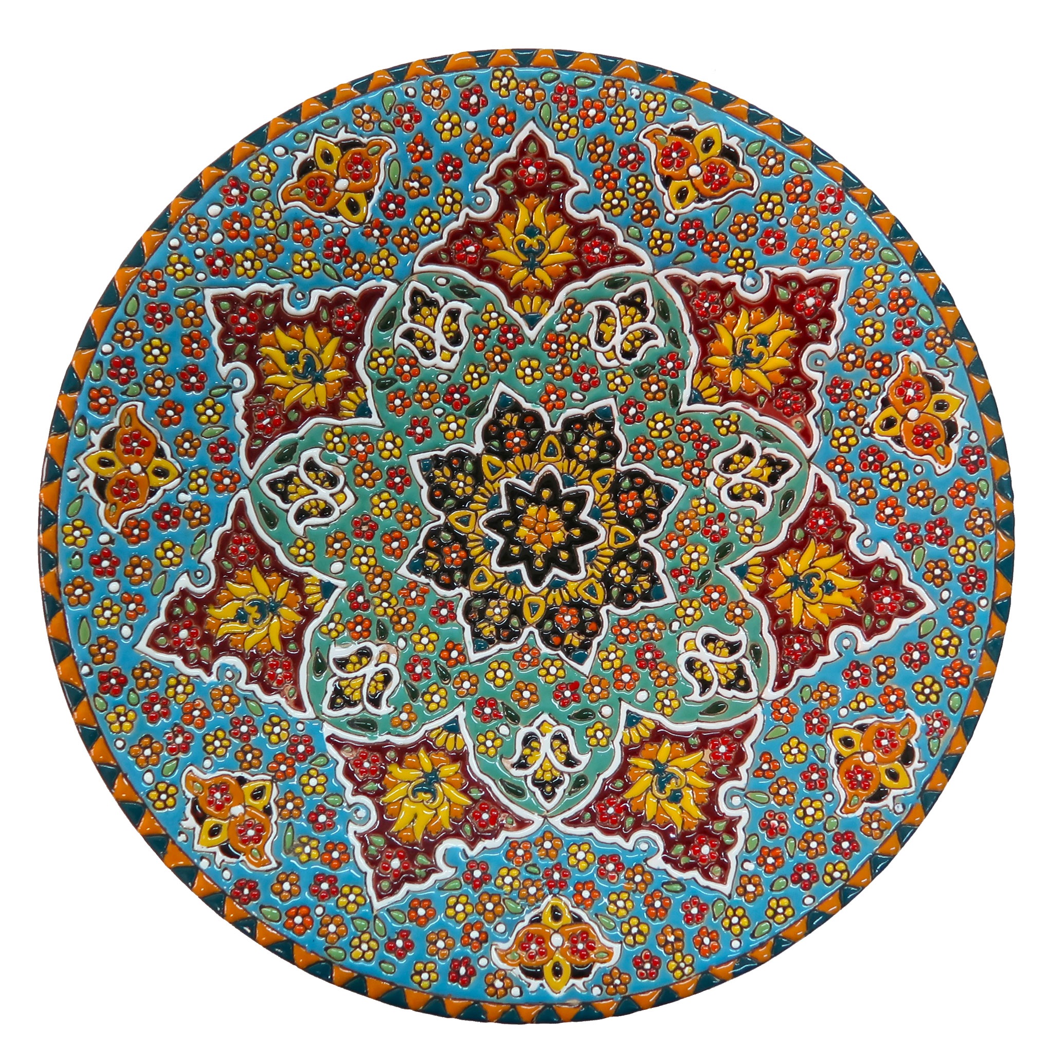 بشقاب میناکاری مدل Plt-c-LB50-30