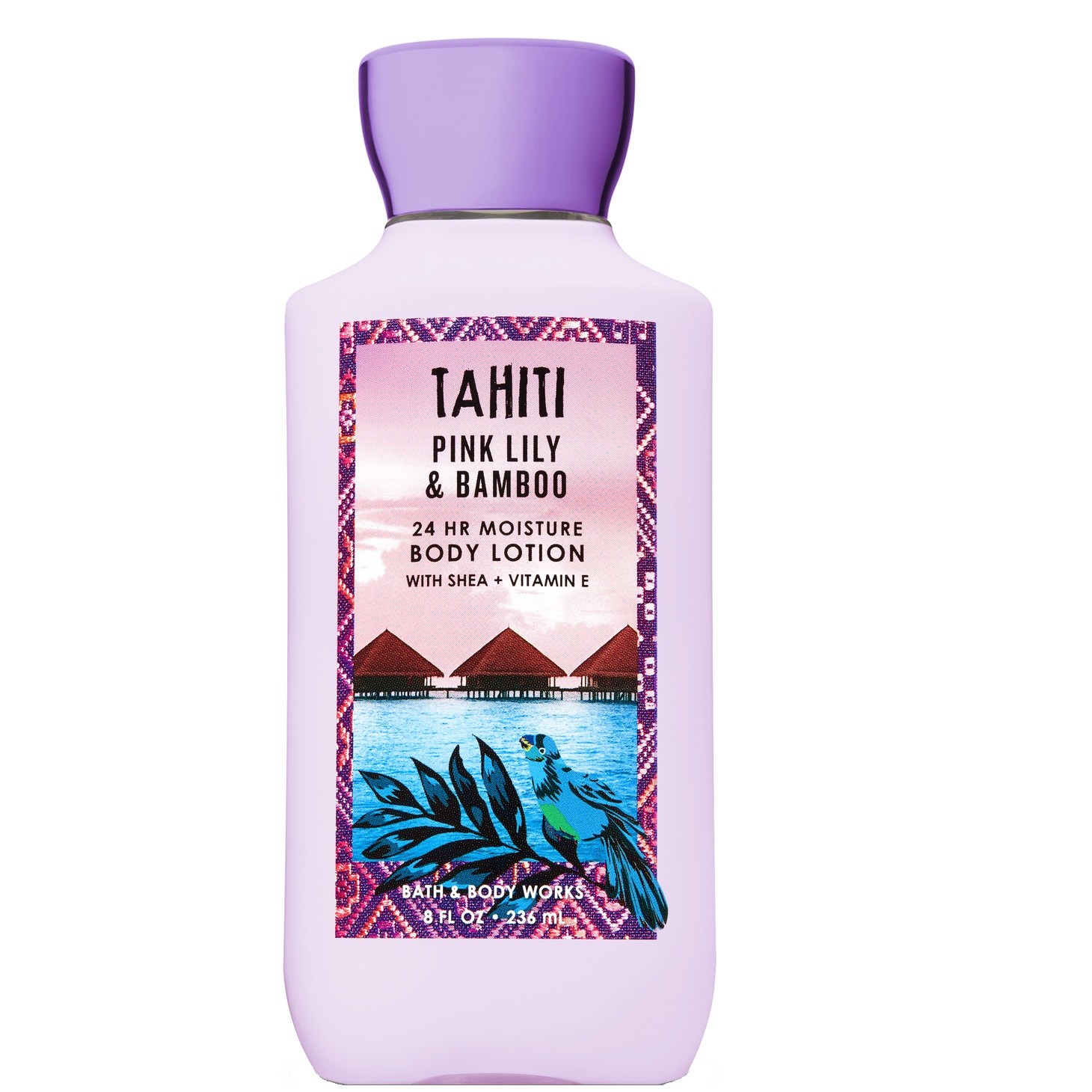 لوسیون بدن بس اند بادی ورکز مدل TAHITI PINK LILY & BAMBOO حجم 236 میلی لیتر