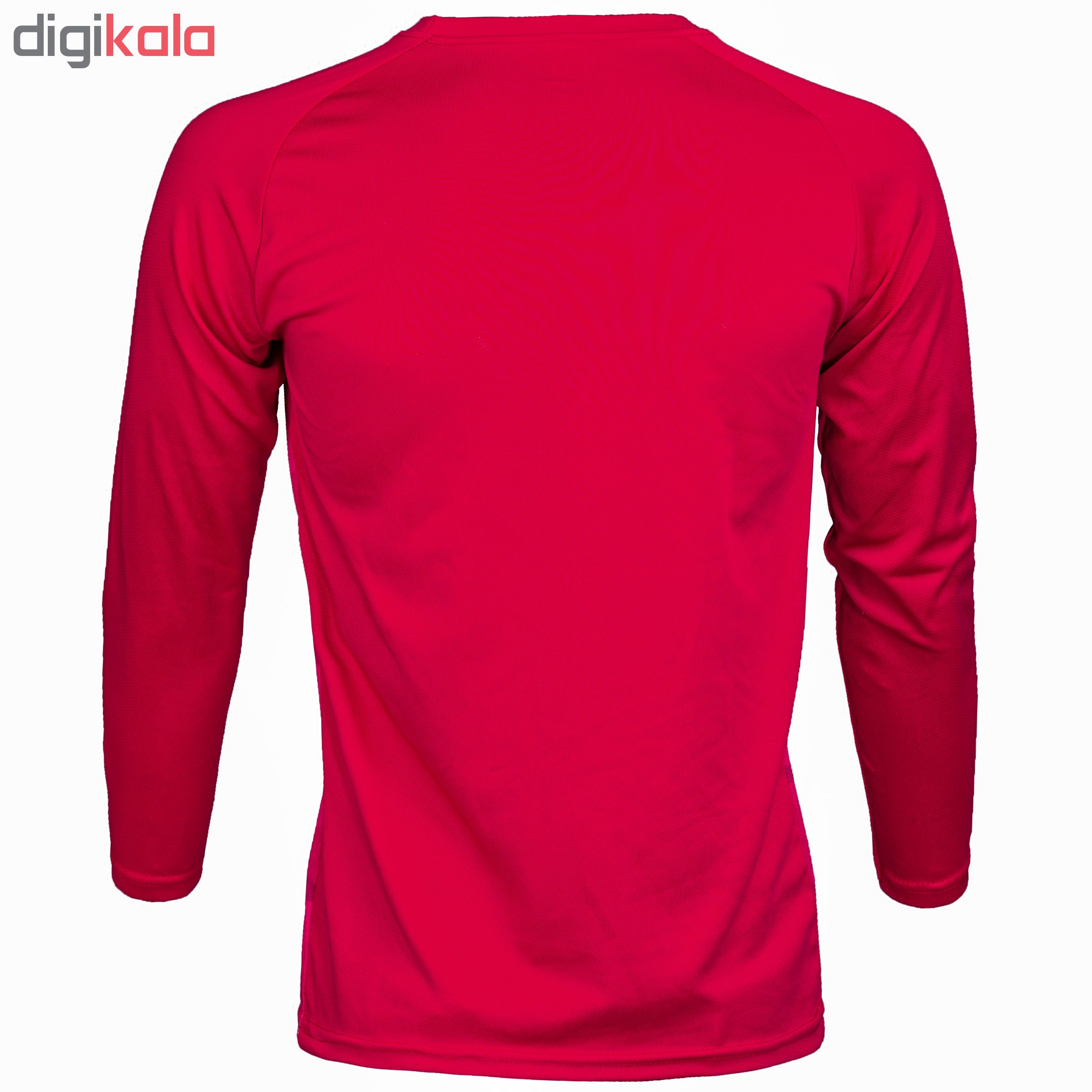 ست تی شرت و شلوار ورزشی مردانه سارزی طرح باشگاه بایرن مونیخ رنگ قرمز