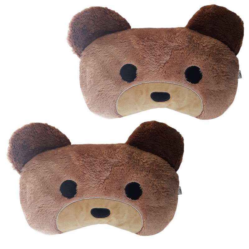 پشت گردنی صندلی خودرو طرح خرس کد 025 بسته دو عددی