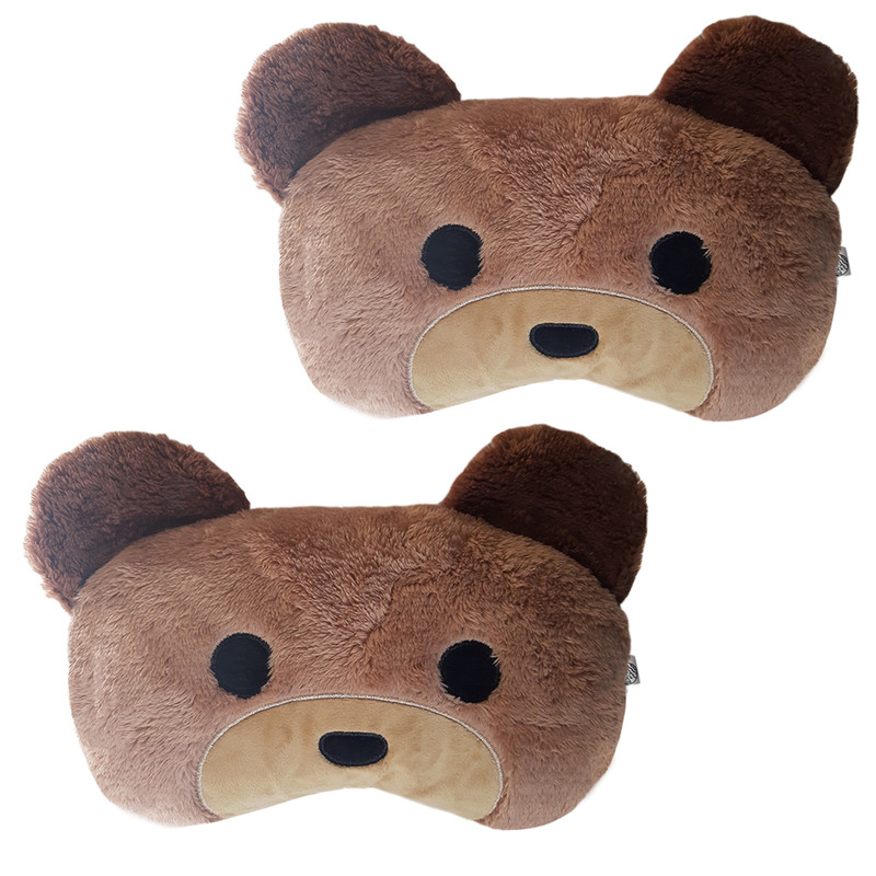 پشت گردنی صندلی خودرو طرح خرس کد 025 بسته دو عددی