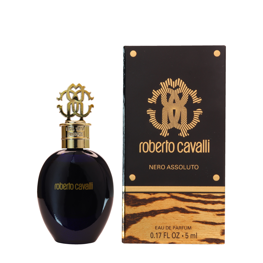 عطر جیبی زنانه روبرتو کاوالی مدل Roberto Cavalli Nero Assoluto حجم 5 میلی لیتر