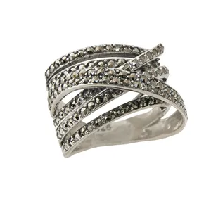 انگشتر نقره زنانه کد  TJM003